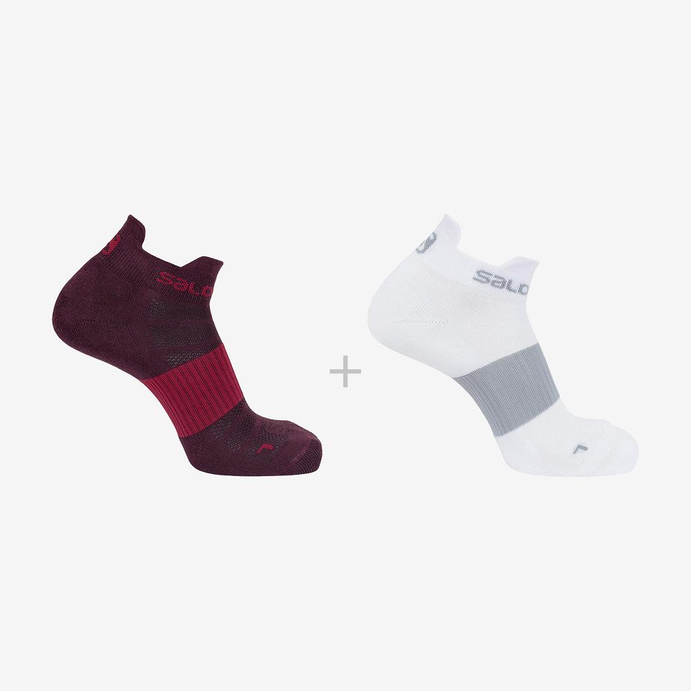 SALOMON SENSE 2-PACK Philippines - Men's Socks - Purple | 610245-VTK